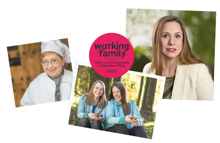 Image collage consisting of Palaroid photos of various employees