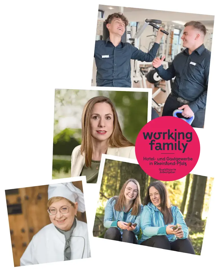 Image collage consisting of Palaroid photos of various employees
